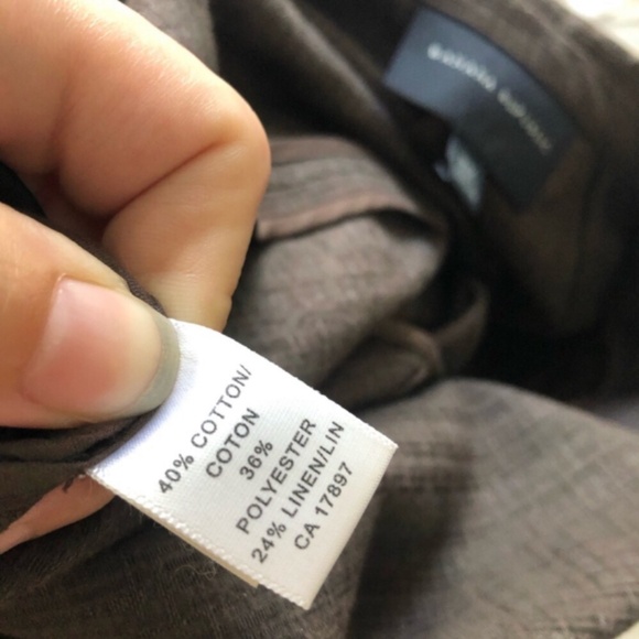 Brown Banana Republic Long Trench Coat Jacket - Picture 3 of 8